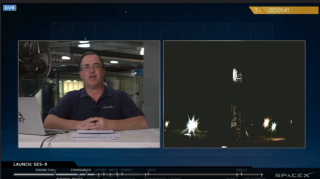 离发射不到两分钟 SpaceX突然宣布发射终止