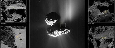 罗塞塔探测器发现67P彗星悬崖斜坡