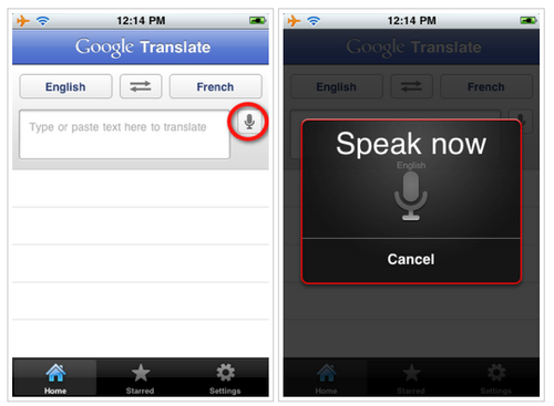 iPhone版谷歌翻译应用上线