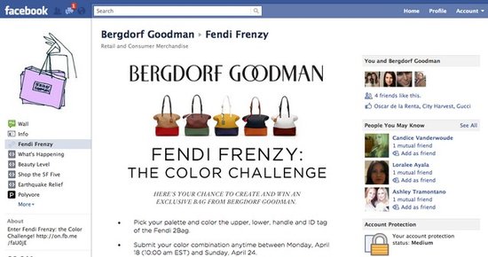 邀请消费者在Facebook上参与设计Fendi提包