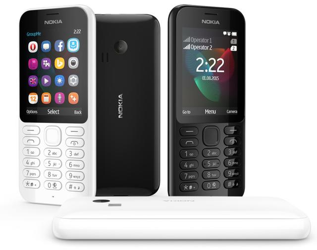 微软Nokia 222：可拍照可上网 售价37美元