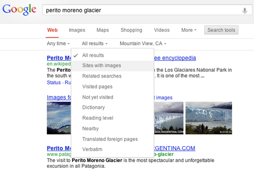 谷歌搜索页面改版 搜索结果显示空间扩大