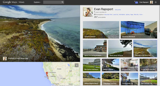 谷歌发布Views社区网站用户可上传全景照片