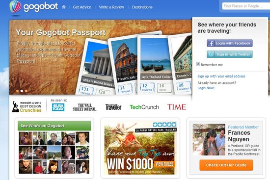 社交旅游服务Gogobot融资1500万美元