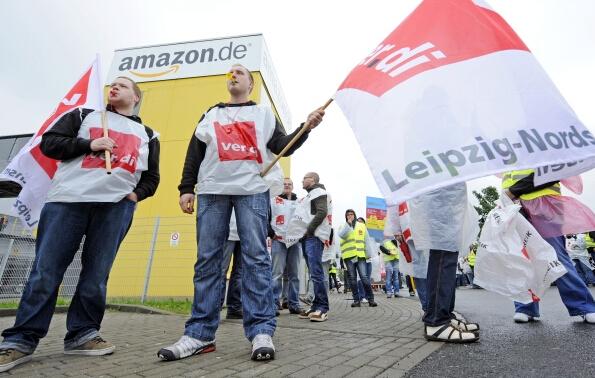 亚马逊德国上千员工再次罢工 要求涨工资