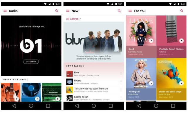 Android版Apple Music完成测试 迎来首个正式版本
