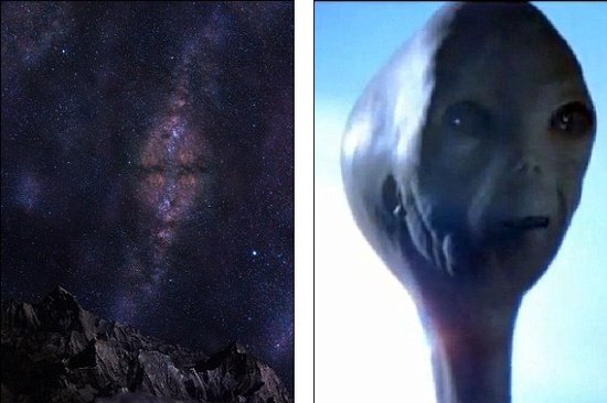 少年意外拍摄夜间星空呈现“外星人面孔”