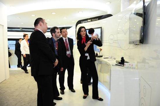 直击华为展台 中国力量展示领袖气质
