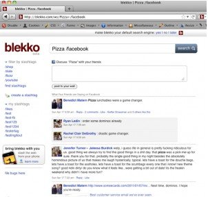 Blekko在搜索结果中添加Facebook评论