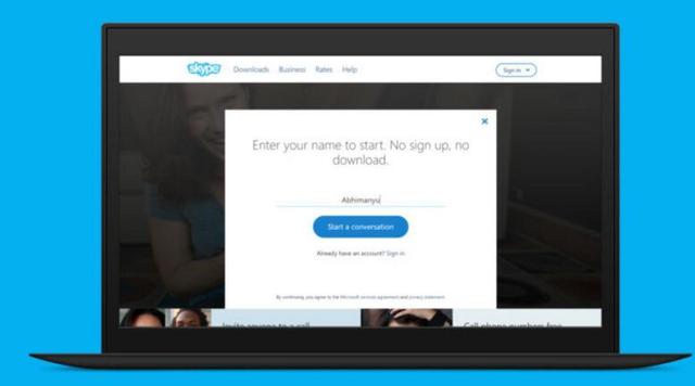 微软升级网页版Skype 没有帐户也能拨打网络电