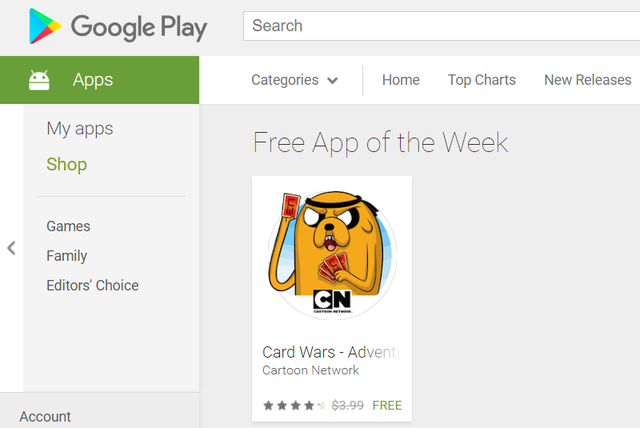 Google Play新增Free App of the Week栏目 每周主推一款免费应用