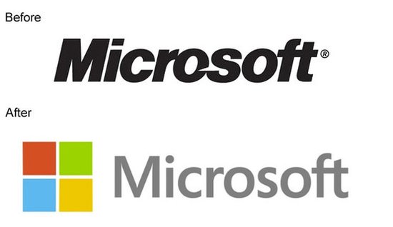 Windows 8来袭：25载微软发布新Logo
