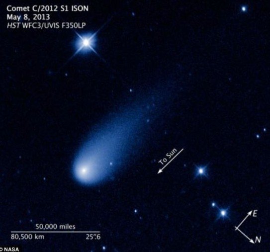 “世纪大彗星”或撞入太阳消失