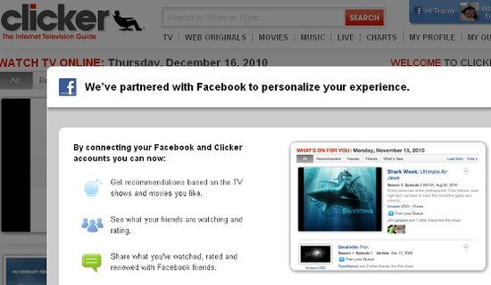 Clicker利用Facebook社交数据为你推荐视频