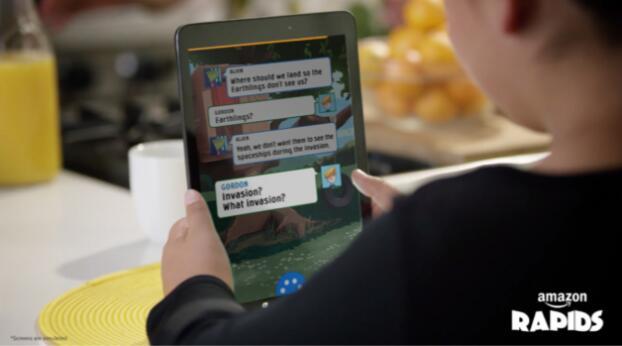亚马逊推出儿童阅读应用Rapids：以对话形式向孩子讲故事