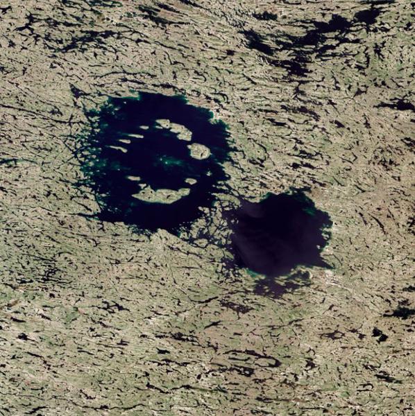 研究发现加拿大清水湖是两次小行星撞击形成