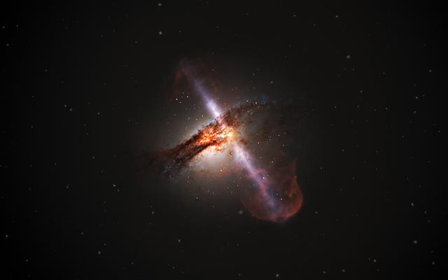 科学家找到了星系黑洞合并与喷流形成的关联