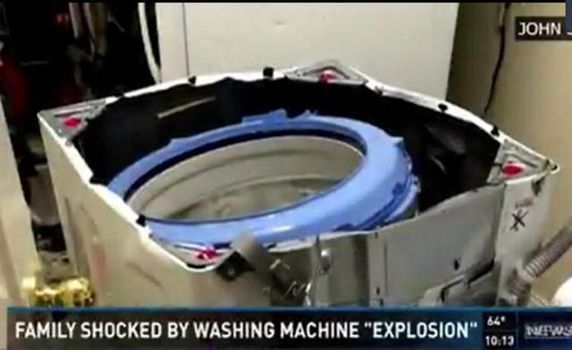 三星洗衣机上周在德州爆炸 美国政府发布安全警告