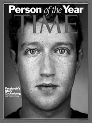 Facebook创始人成《时代》年度人物