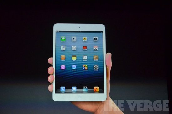 苹果iPad mini平板电脑发布拥有黑白两色