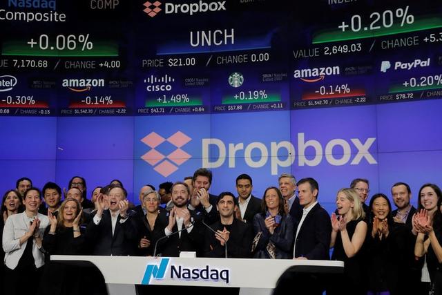 【大公司要闻速览】科技部发布独角兽报告；Dropbox大涨35.6%