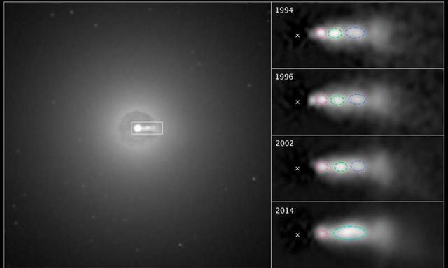 2.6亿光年外黑洞喷流发生“脱轨追尾”