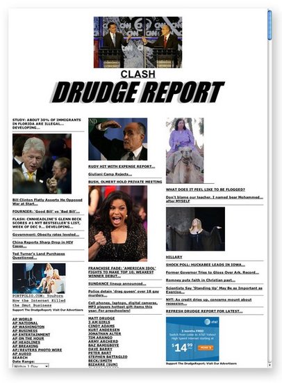 为什么Facebook不敌Drudge？