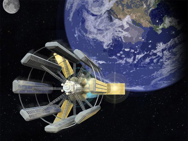 科学家设计未来星际移民宇宙飞船