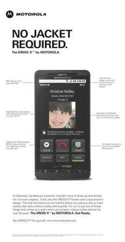 摩托罗拉Droid X新广告 暗讽苹果iPhone 4 