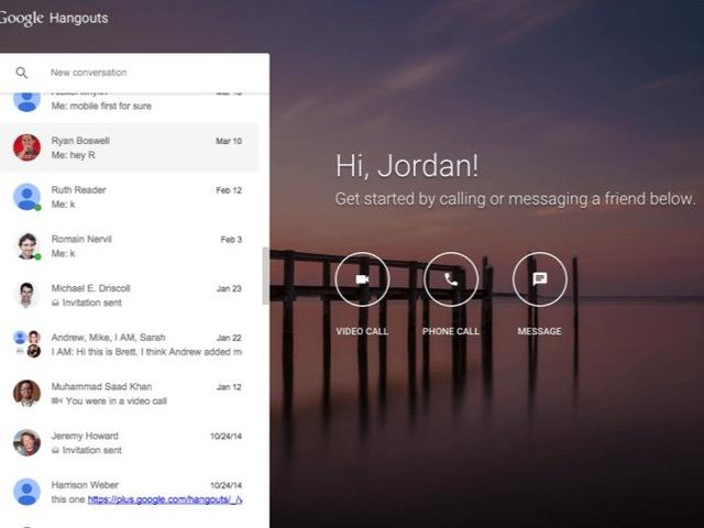 谷歌聊天产品Hangouts有自己的网站了