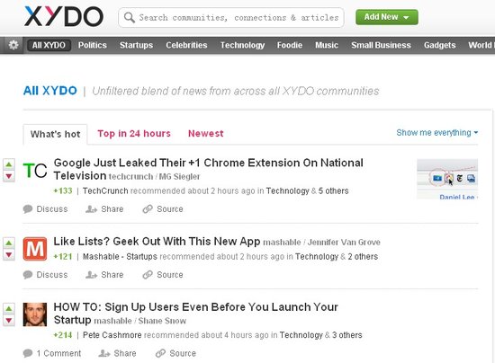 XYDO是“当Quora 遇上Digg”？