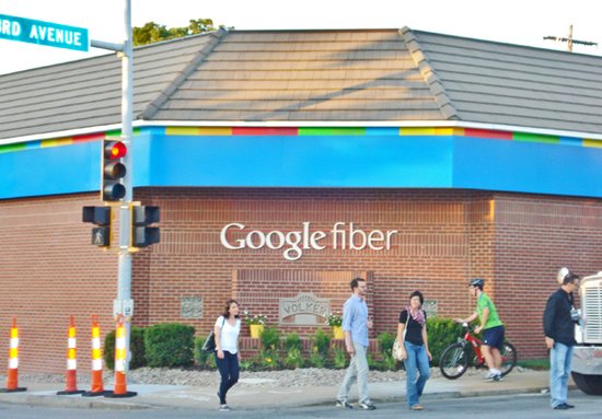 谷歌加快推广高速宽带服务Google Fiber（腾讯科技配图）