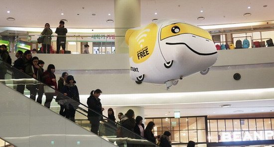 韩国打造WiFi飞行商店 店家销售额猛涨
