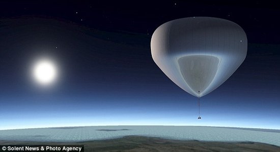 2013廉价太空气球之旅 9万英镑达36公里高空_科技