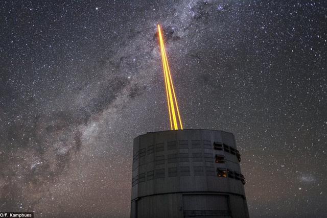 欧洲甚大望远镜成功启用强激光束导星观测