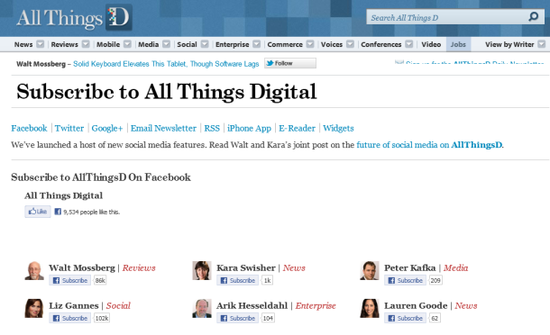 ,Facebook,Facebook发布网站订阅功能 类似Follow功能