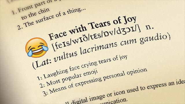《牛津词典》2015年年度词汇:一个Emoji表情