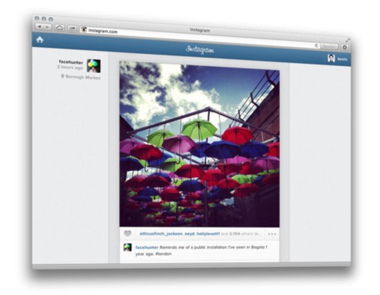 Instagram推出完整版网页服务 可与移动端媲美