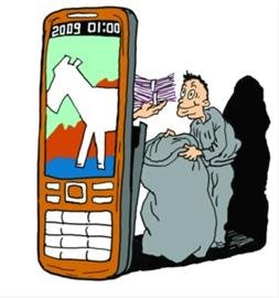 手机木马升级版盯上智能手机：耗话费 盗隐私