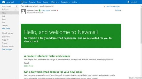 传Hotmail将更名Newmail 已融入丰富社交元素
