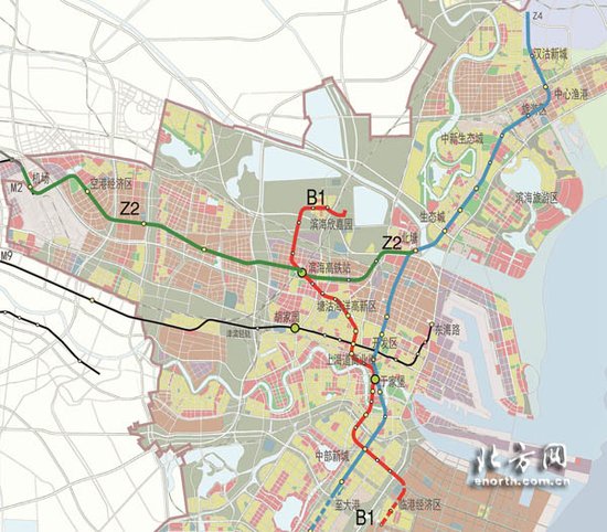 导读]继地铁b1线启动开工后,连接滨海新区塘汉大地区的z4线也将于本