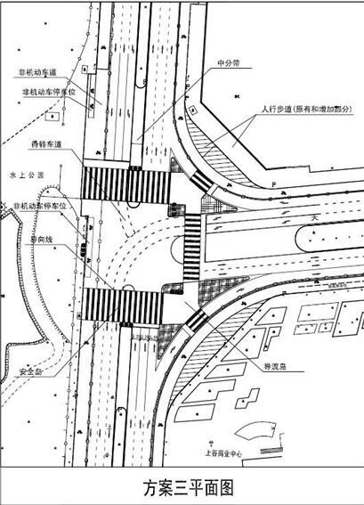 水上东路与天塔道路口怎么渠化好征求您的意见