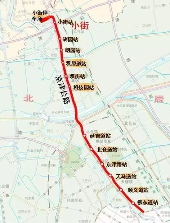 地铁4号线在北辰设12个站,具体位置出来了_大燕网天津图片