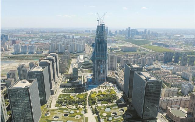 滨海新区周大福金融中心建设提速 三天长一层_大燕网天津站_腾讯网