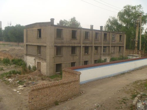 太原迎新街中冶置业工地 残砖断瓦里的缕缕青