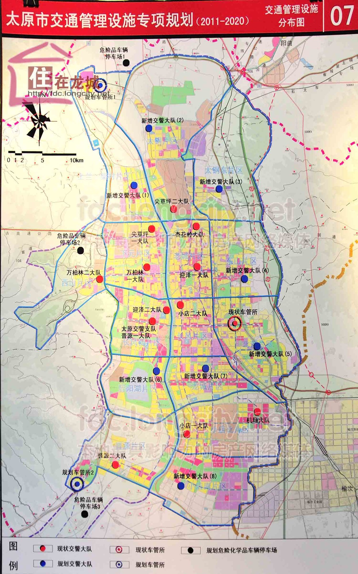 太原市城区划分图,太原六大城区地图,太原市最新区域划分图_大山谷图库