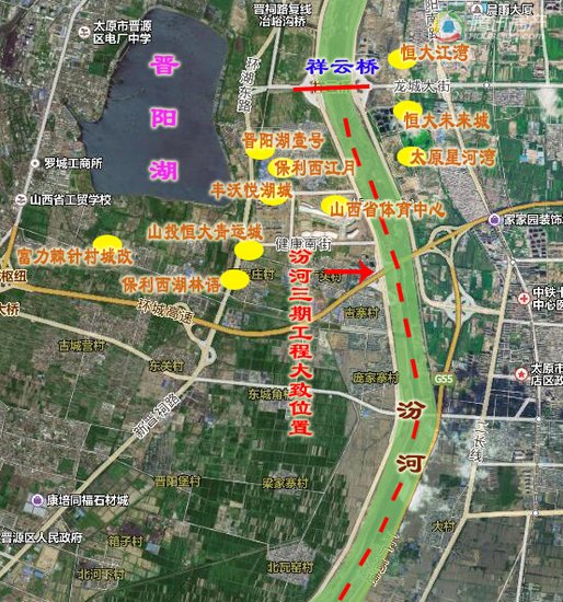 汾河三期将建跨河人行天桥 总投资约9015万!