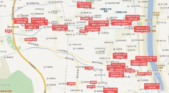 目前,万柏林区已经成为太原市除小店区以外的另一个开发热点,2017年
