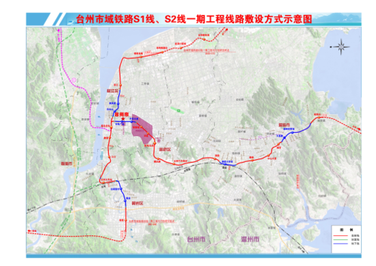连接临海,黄岩,椒江,台州新机场和温岭东部组团,规划线路长度约为105.图片