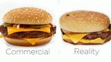 食物广告与现实对比